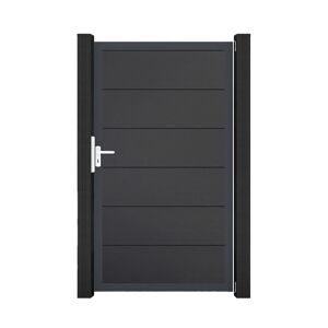 Einzeltor 'BasicLine' Universal DIN anthrazitgrau/anthrazit 100 x 180 cm