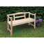 Gartenbank Holz braun 2-Sitzer 118 x 45 x 78 cm