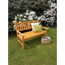 Gartenbank 'Johanna' Holz braun 2-Sitzer 125 x 71 x 91 cm