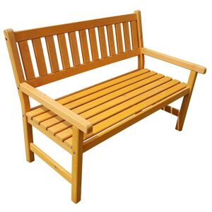 Gartenbank 'Johanna' Holz braun 2-Sitzer 125 x 71 x 91 cm
