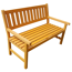 Gartenbank 'Johanna' Holz braun 2-Sitzer 125 x 71 x 91 cm