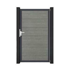 Einzeltor 'BasicLine' Universal DIN grau/anthrazit 100 x 180 cm