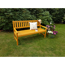 Gartenbank 'Johanna' Holz braun 3-Sitzer 154 x 71 x 91 cm