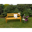 Gartenbank 'Johanna' Holz braun 3-Sitzer 154 x 71 x 91 cm