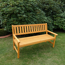 Gartenbank 'Johanna' Holz braun 3-Sitzer 154 x 71 x 91 cm