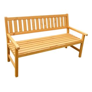Gartenbank 'Johanna' Holz braun 3-Sitzer 154 x 71 x 91 cm