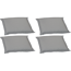 Bankauflagen-Set grau 46 x 49 x 7 cm 4 Stück