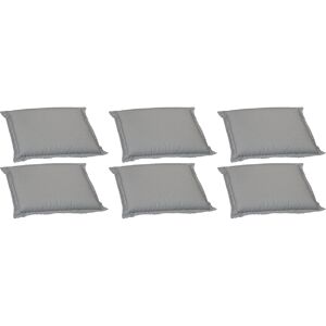 Bankauflagen-Set grau 46 x 49 x 7 cm 6 Stück