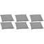 Bankauflagen-Set grau 46 x 49 x 7 cm 6 Stück