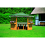 Pavillon 'Marburg' Holz grün 309 x 211 x 309 cm