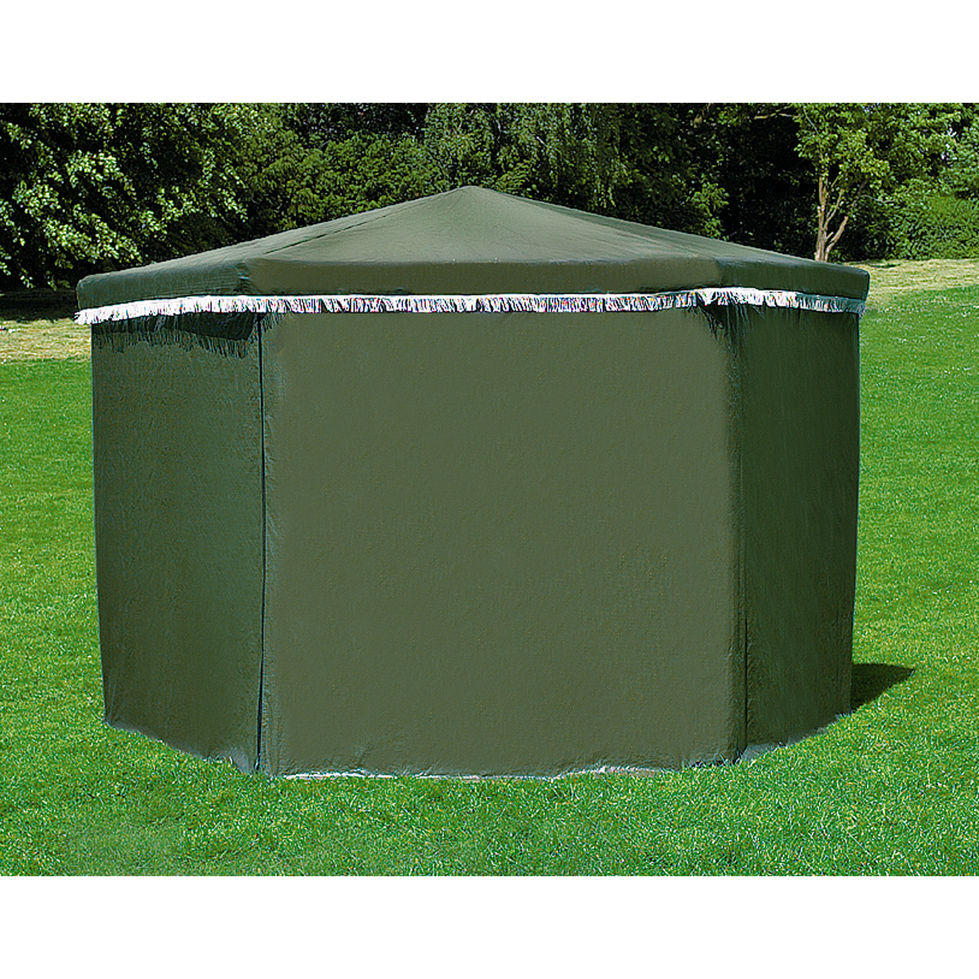 Pavillon 'Marburg' Holz grün 309 x 211 x 309 cm