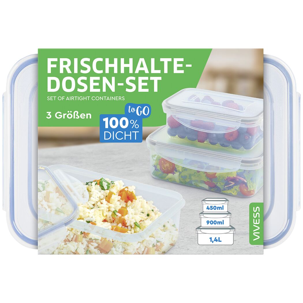 Frischhaltedosen-Set mit Essen