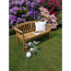 Gartenbank Eichenholz braun 3-Sitzer 156 x 54 x 87 cm