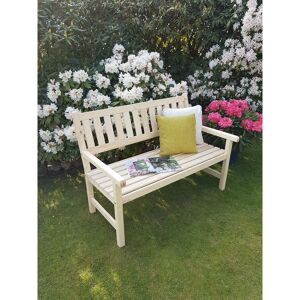 Gartenbank 'Johanna' Holz braun 2-Sitzer 125 x 71 x 91 cm