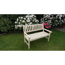 Gartenbank 'Johanna' Holz braun 2-Sitzer 125 x 71 x 91 cm