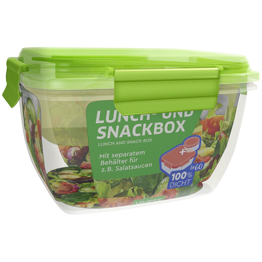 Grüne Lunchbox mit extra Behälter
