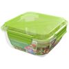 Grüne Lunchbox mit Salat