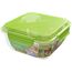 Grüne Lunchbox mit Salat