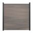 Steckzaun 'Solid Grande' BPC braun/bi-color quadratisch 180 x 180 cm