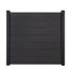 Steckzaun 'Solid Grande' BPC quadratisch anthrazitgrau 180 x 180 cm