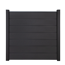Steckzaun 'Solid Grande' BPC quadratisch anthrazitgrau 180 x 180 cm