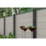 Steckzaun 'Solid Grande' BPC quadratisch Sandfarben 180 x 180 cm