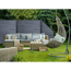 Steckzaun 'Solid Grande' BPC quadratisch steingrau 180 x 180 cm