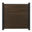Steckzaun 'Solid Grande' BPC quadratisch Walnussfarben 180 x 180 cm