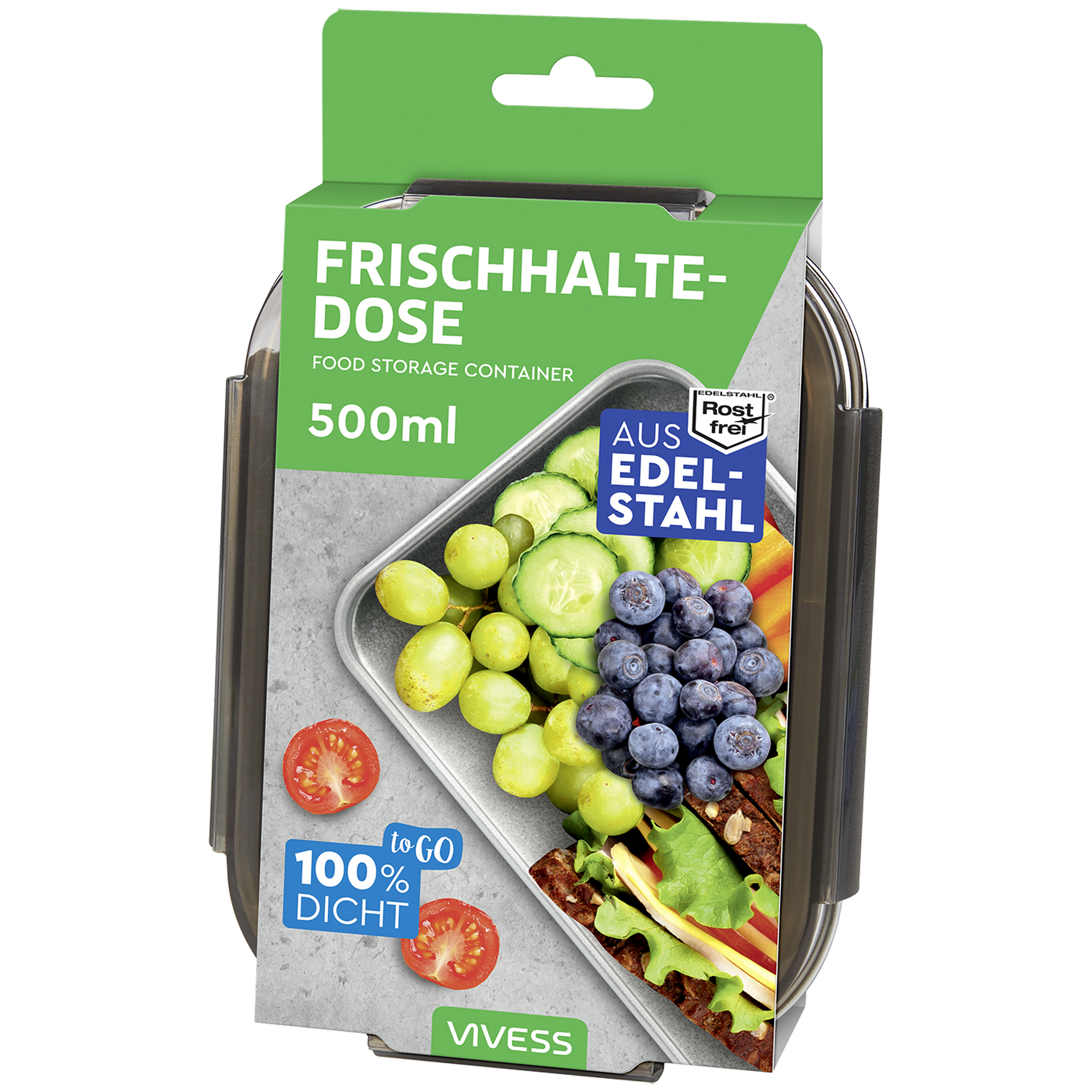 Frischhaltedose Edelstahl 500 ml + product picture