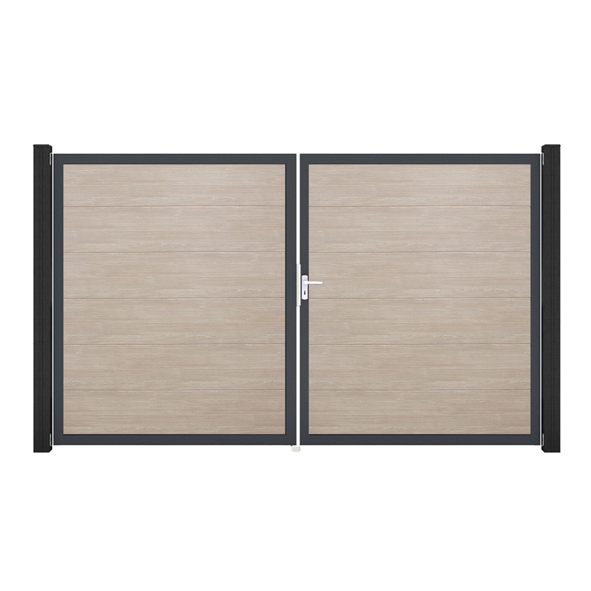 Doppeltes Gartentor aus Holz