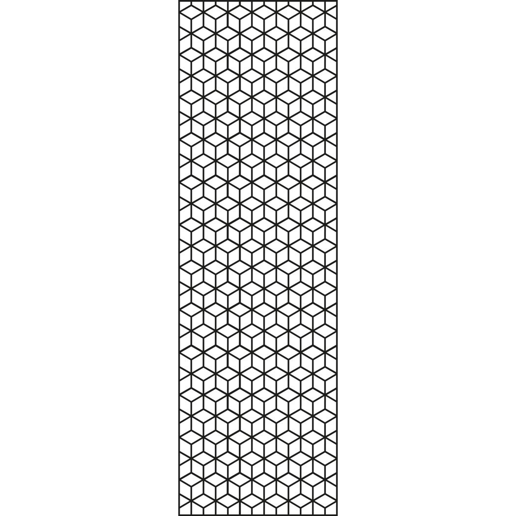 Einzelprofil Designelement 'Cube x L' Aluminium anthrazit 60 x 180 cm