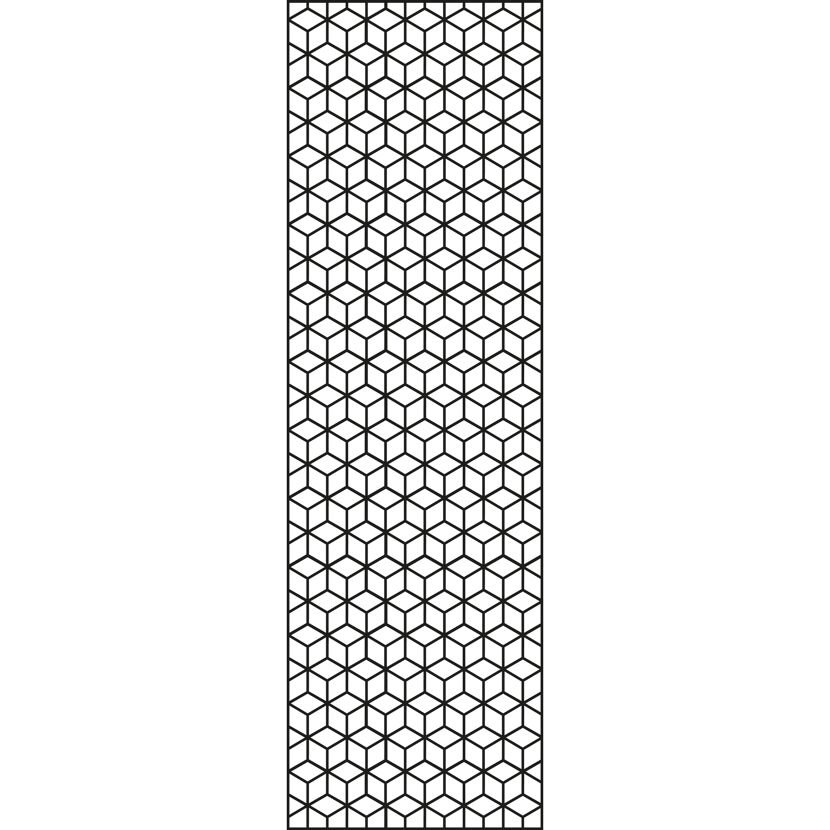 Einzelprofil Designelement 'Cube x L' Aluminium anthrazit 60 x 180 cm