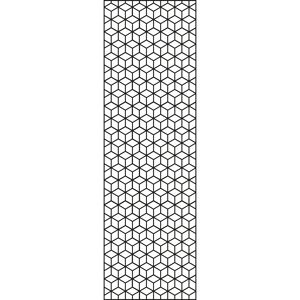 Einzelprofil Designelement 'Cube x L' Aluminium anthrazit 60 x 180 cm