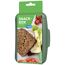 Grüne Brotdose mit Käsebrot