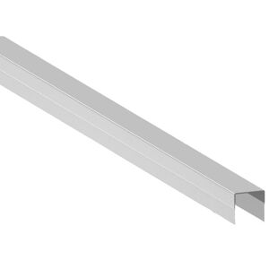 Aluminium-Abdeckleiste für Fertigzaun silber 180 cm