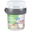 Müslibecher mit Deckel und Löffel