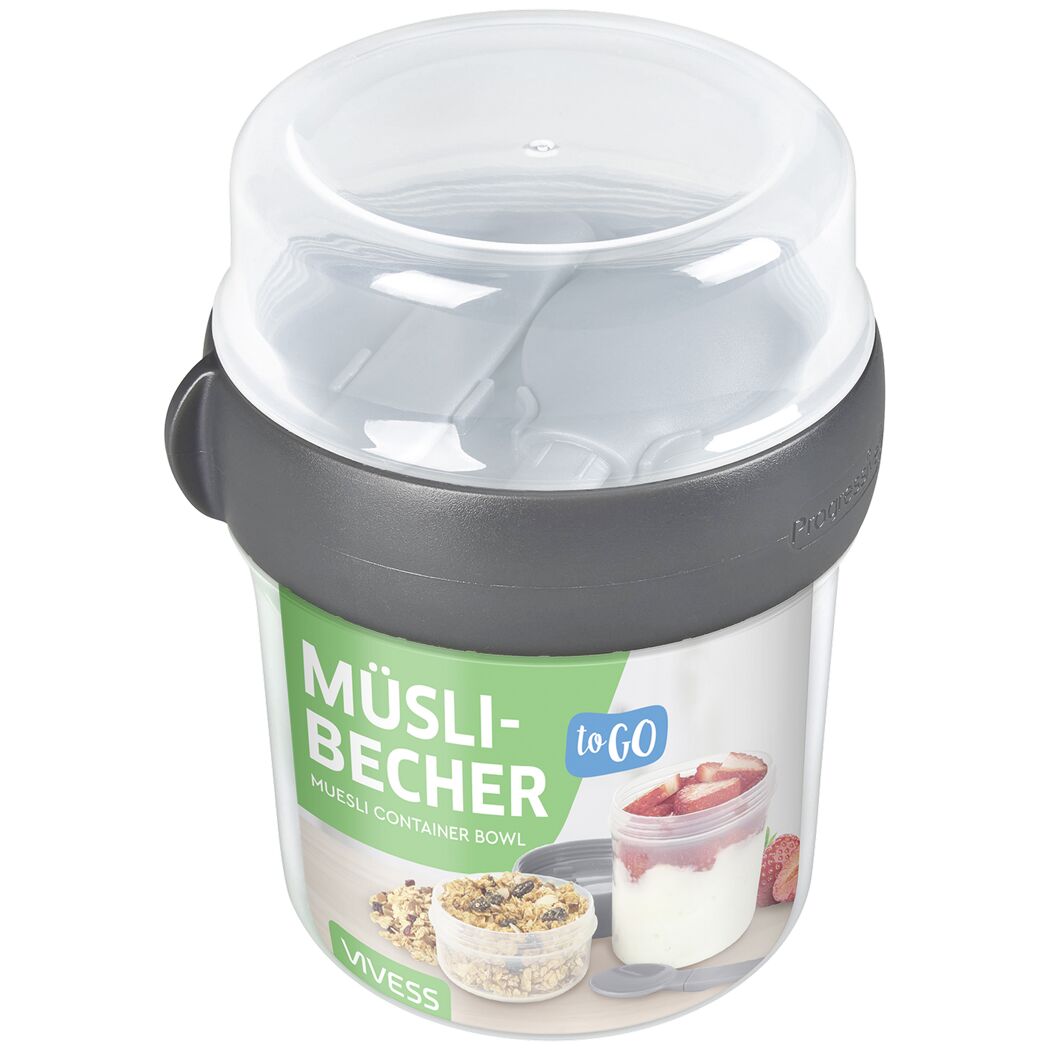 Müslibecher mit Löffel