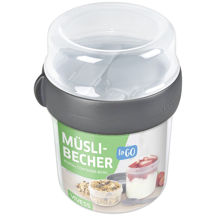 Müslibecher mit Löffel