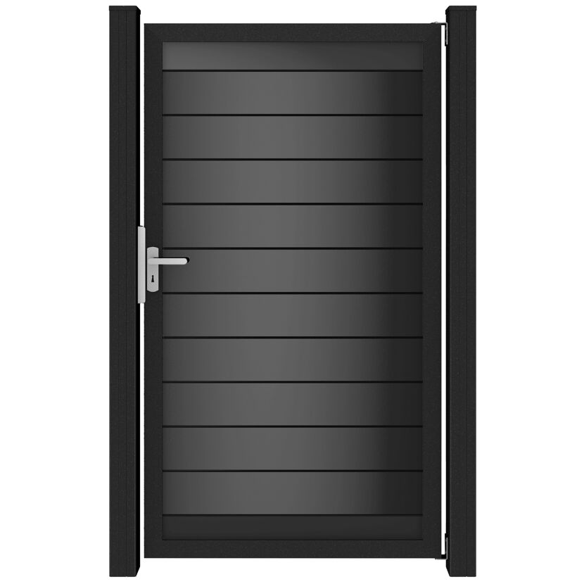 Einzeltor 'Lumino' Universal DIN anthrazit 100 x 180 cm