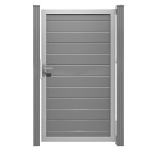 Einzeltor 'Lumino' Universal DIN silbergrau/silber 100 x 180 cm