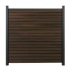 Steckzaun 'Solid Rhombus' BPC Walnussfarben 180 x 180 cm