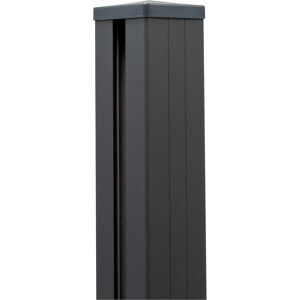Pfosten Steckzaun Aluminium anthrazit 9 x 9 x 150 cm