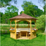 Pavillon 'Palma' Holz 326 x 280 x 326 cm