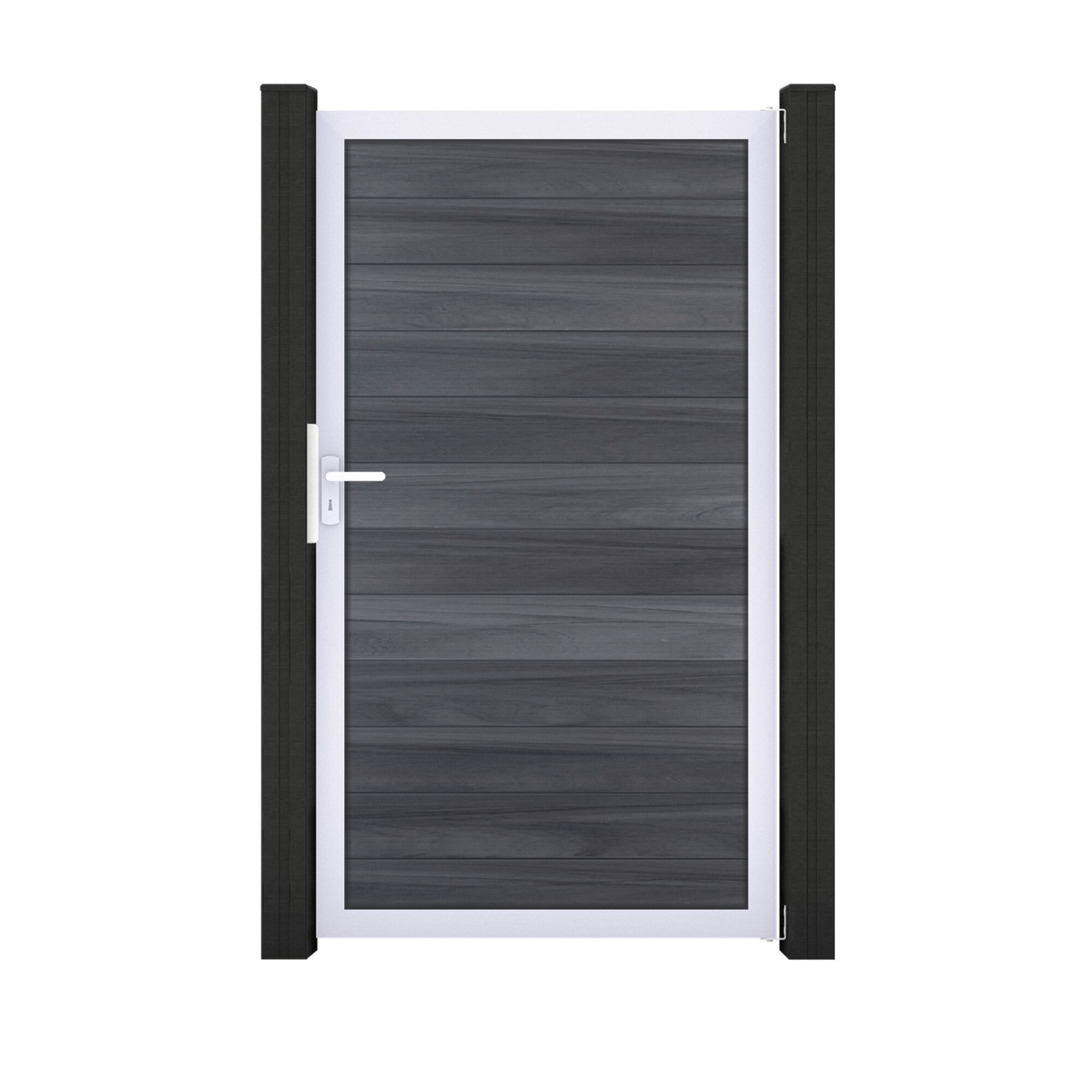 Geschlossene Gartentür aus Holz