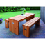 Gartenmöbel-Set 'Rotterdam' Holz braun 3-teilig