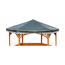 Pavillon 'Palma' Holz grün 308 x 260 x 308 cm