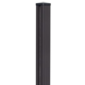 Pfosten Steckzaun Aluminium anthrazit 7 x 7 x 190 cm