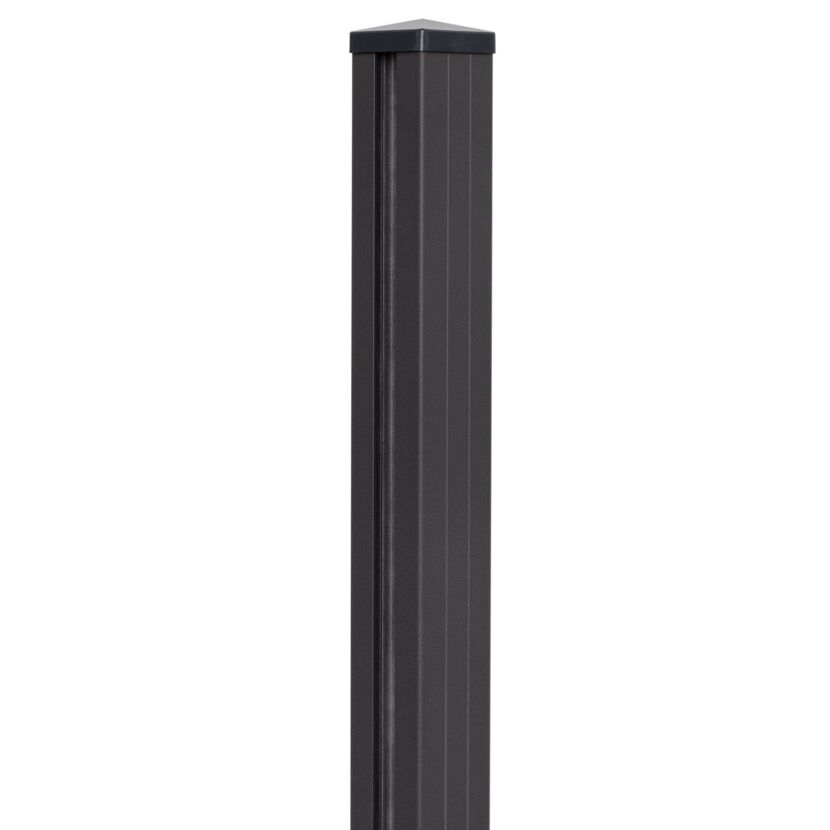 Pfosten Steckzaun Aluminium anthrazit 7 x 7 x 300 cm