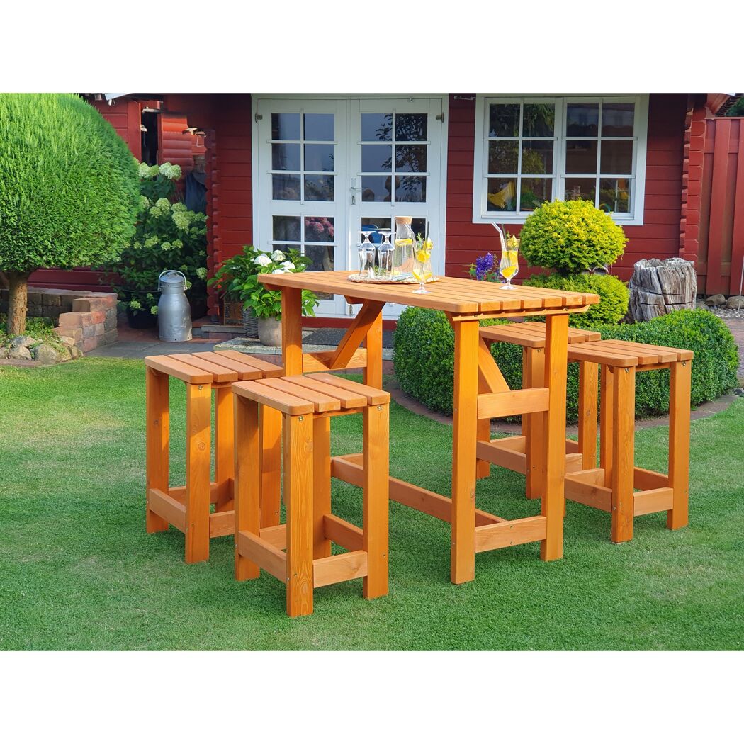 Gartenmöbelset 'Summer' für 4 Personen Kiefernholz