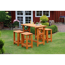 Barlounge-Set 'Summer' Holz braun 5-teilig